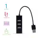 Puerto Usb de 4 Entradas Modelo Negro E-WC2-21213-B Miniso