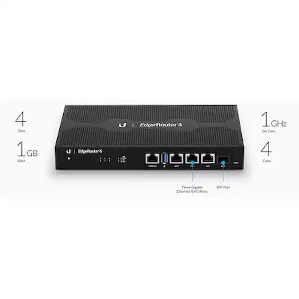 Ubiquiti Router Er 4 Edgerouter 4 Con 4 Puertos