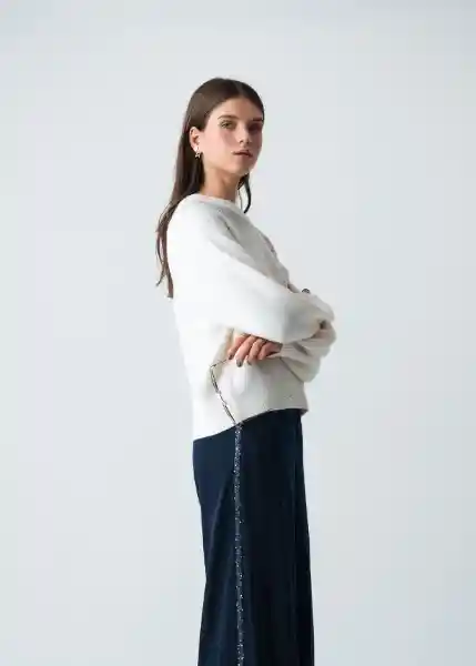 Suéter Tejido Mujer Crudo Puro Claro Talla M 583G087 Naf Naf