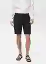 Bermuda Carp Negro Talla 42 Hombre Mango
