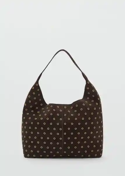Bolso G Belinda Chocolate Talla 99 Mujer Mango