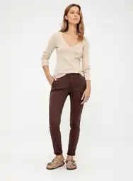 Pantalon Largo Mujer 14 - Cafe