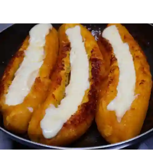 Plátano con Queso y Bocadillo