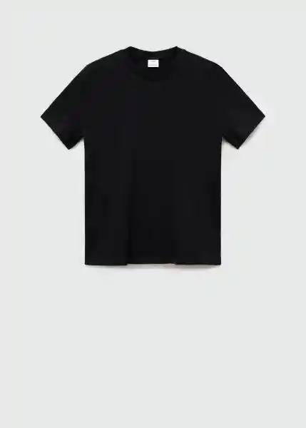 Camiseta Cherlo Negro Talla M Hombre Mango