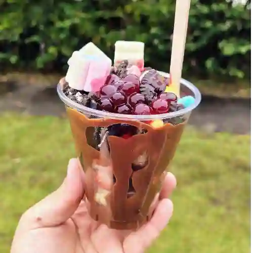 Vasito de Fresas con Chocolate