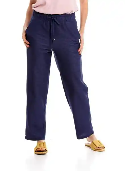 Pantalón Tipo Sudadera Mujer Azul Talla 12 Bluss