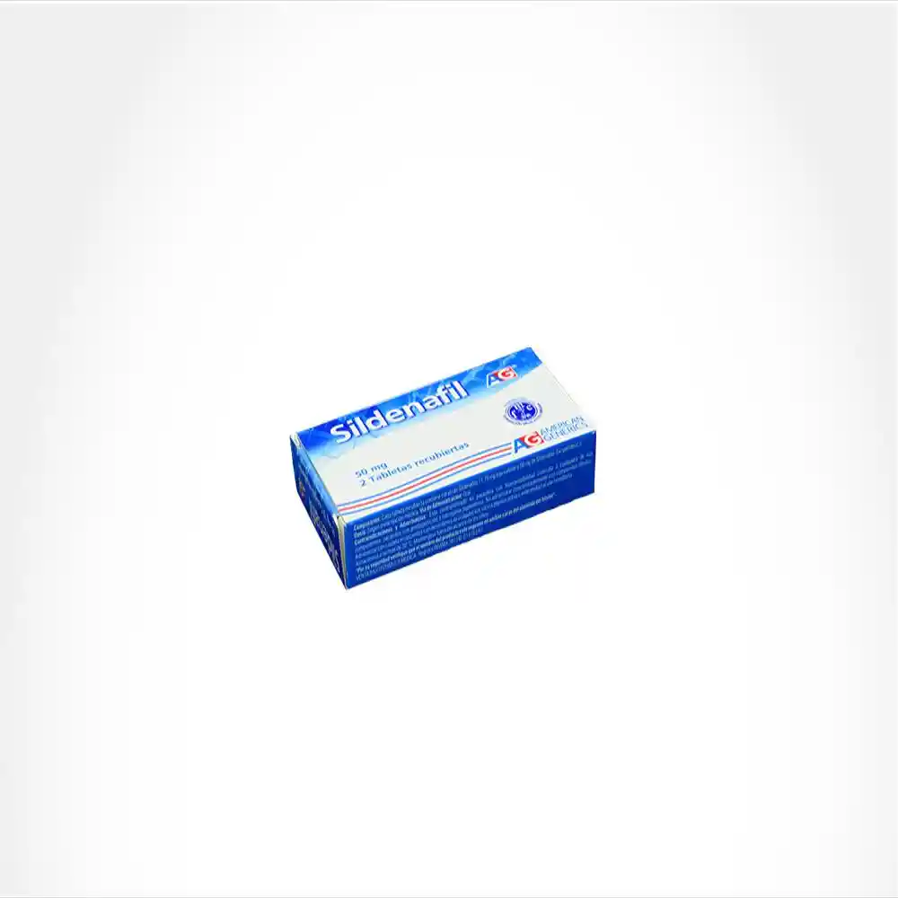 American Generics Sildenafil (50 mg) 2 Tabletas
