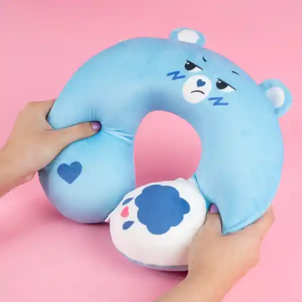 Almohada de Viaje en Forma de u Colección Care Bears Azul Miniso