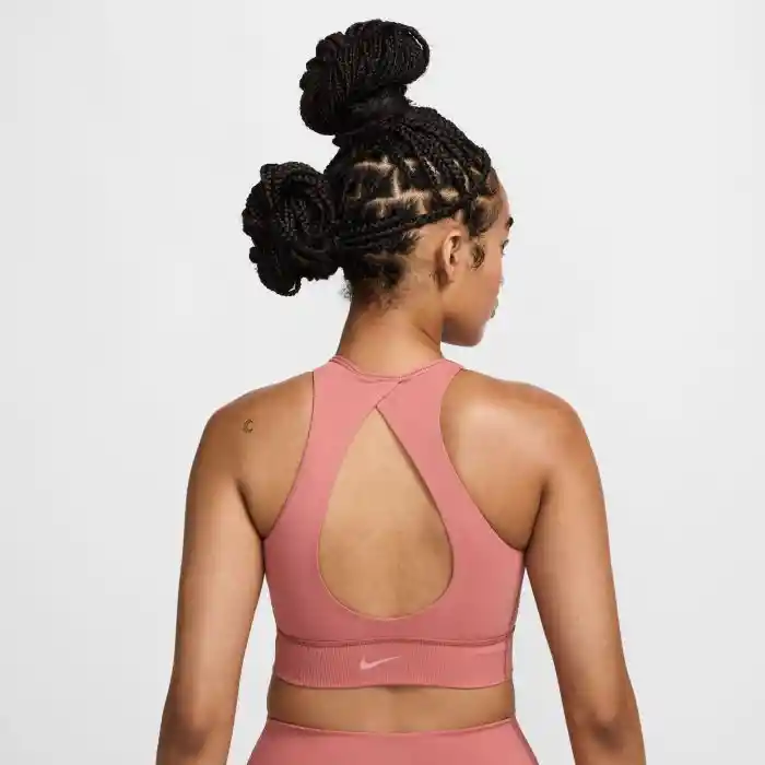 Nike Crop W Nk1 Hn Twist Bra Mujer Rosado L