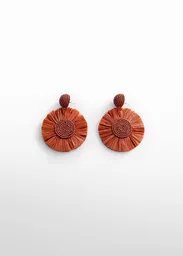 Pendientes Rosa Caldero Talla 99 Mujer Mango