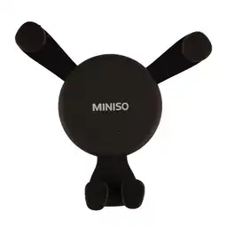 Miniso Soporte De Auto Redondo Para Celular Gris