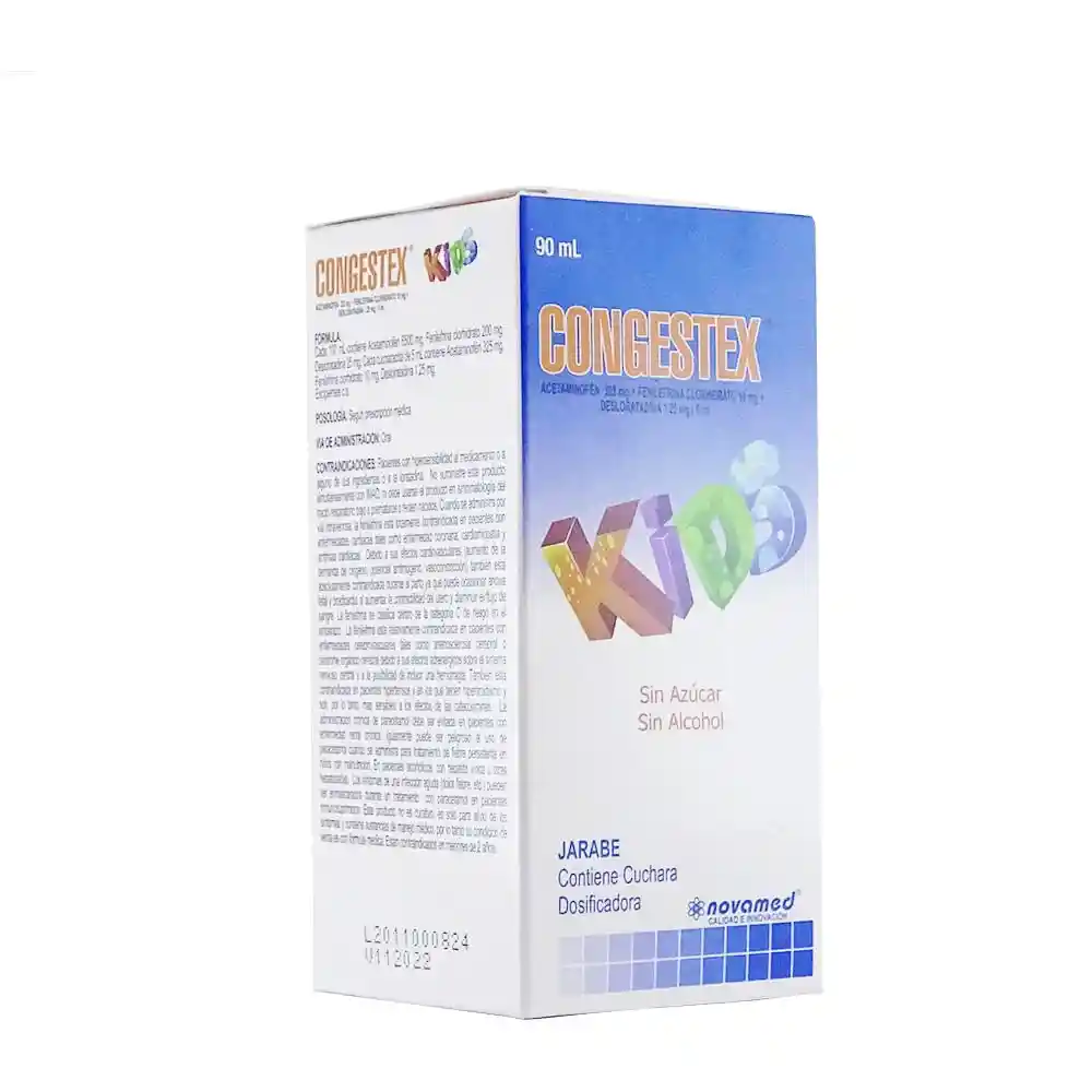 Congestex Jarabe Infantil (325 mg / 10 mg / 1.25 mg)