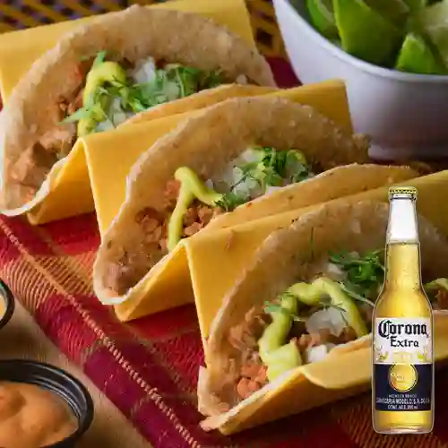 Combo Taco Campechano + Corona Extra 355 ml