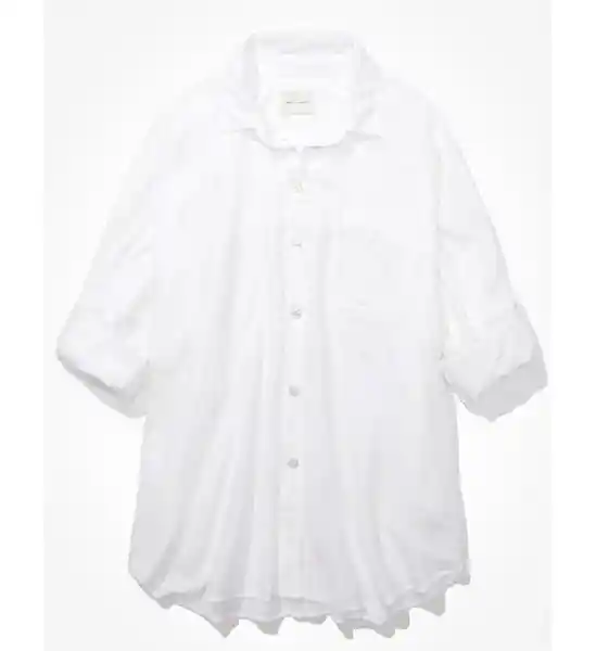 Camisa Mujer Blanco Talla X-SMALL American Eagle