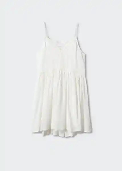 Vestido Helena Blanco Talla L Mujer Mango