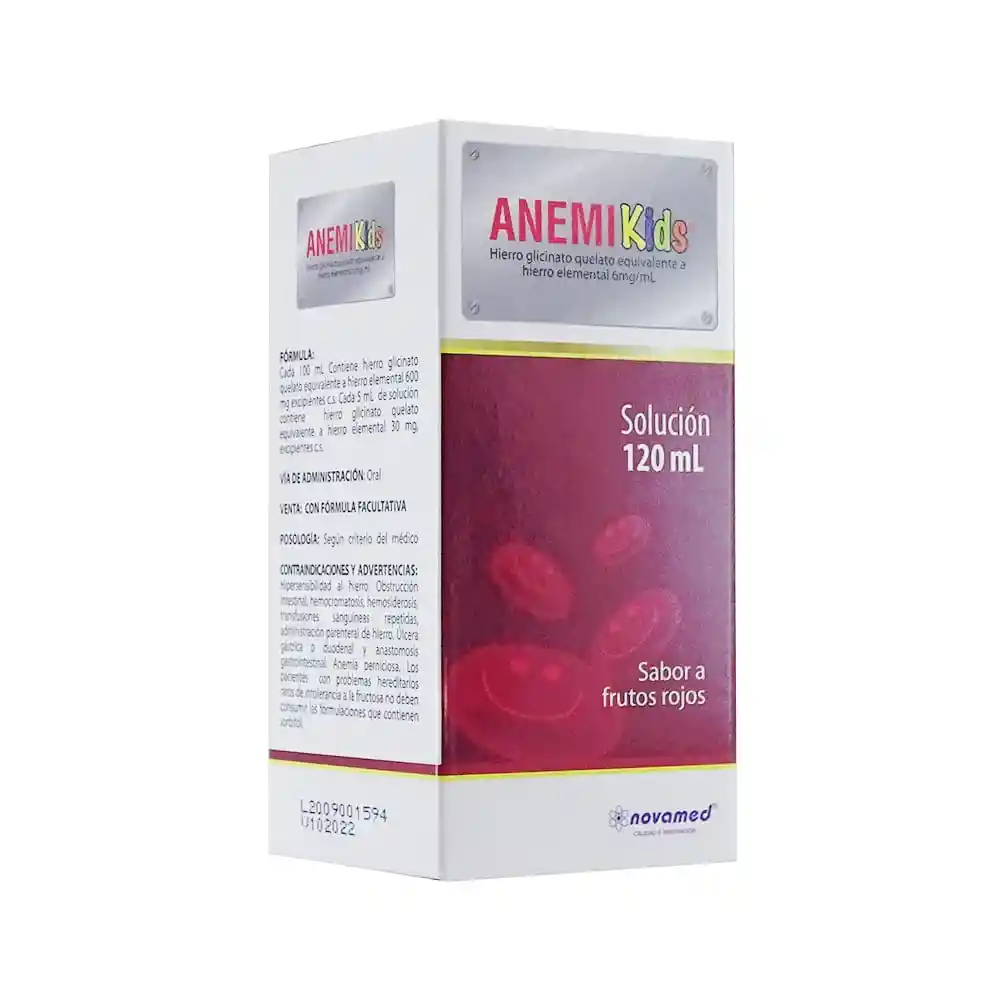 Anemikids Hierro Glicinato Quelato (600 mg)