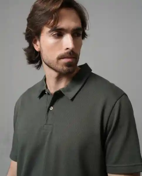 Camiseta Polo Hombre Verde Talla XL 193G103_VER190414 Rifle