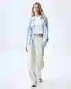 Camisa Mujer Azul Talla M 611G000_AZU144210 Americanino