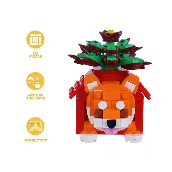 Juguete de Construcción Naturaleza Shiba Inu Miniso