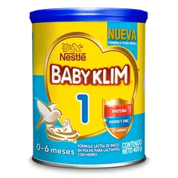 Fórmula infantil BABY KLIM® 1 Lata x 400g