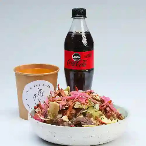 Combo de Nachos, Sopa y Bebida