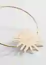 Pendientes Anémona Oro Mujer Mango