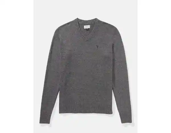 Suéter Tejido Hombre Gris Talla X-Small American Eagle