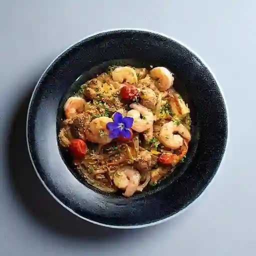 Pad Thai Camarón y Pollo
