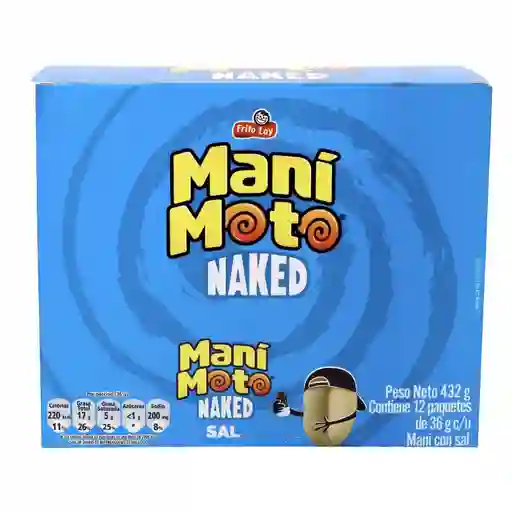 Mani Moto Snack Naked Sal 36 g