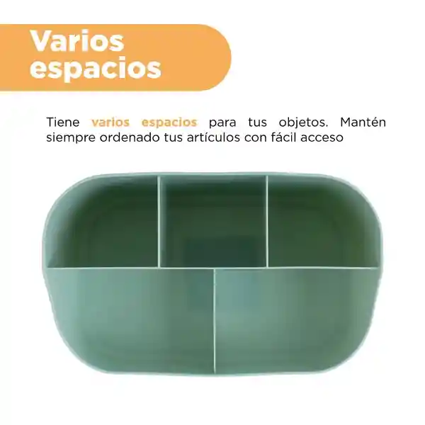 Organizador de Plástico de 5 Ranuras Mori Girl Verde Miniso