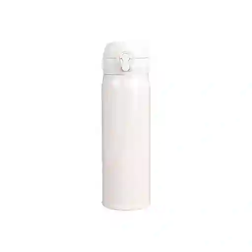 Termo Clásico Tapa Automática Removible Blanco 450 mL Miniso