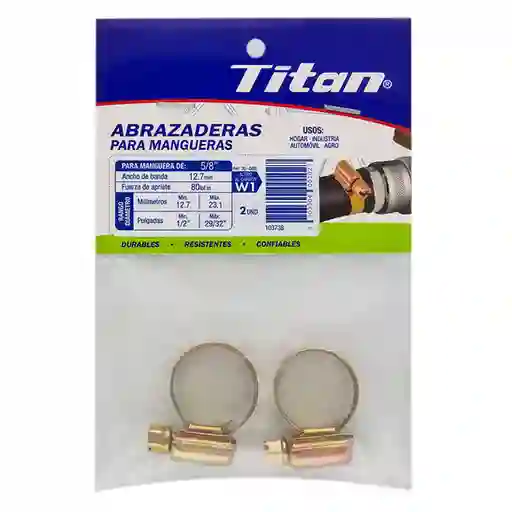 Titan Abrazadera Mediana Cremallera 1 / 2 29-32 mm