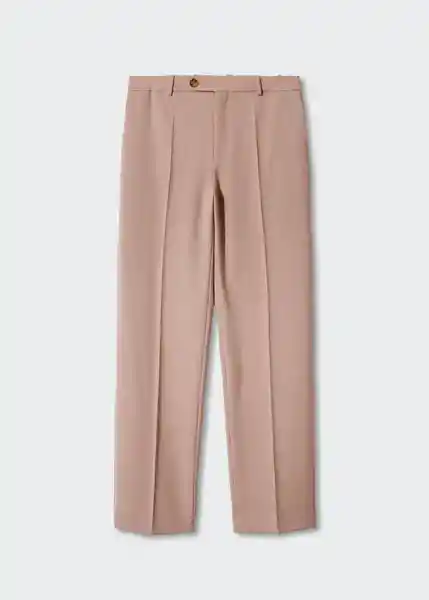 Pantalón Rose Rosa Palo Talla 36 Mujer Mango