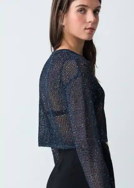 Suéter Tejido Mujer Azul Pacifico Ultraoscuro L 483G090 Naf Naf