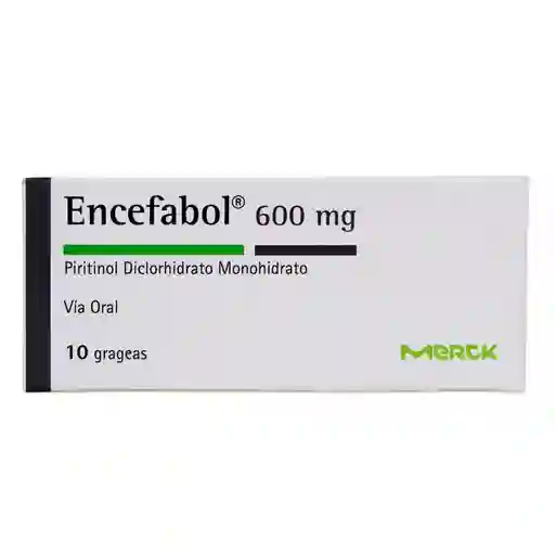 Merck Encefabol 600Mg Caja X 10 Grageas PIRITINOL DICLORHIDRATO