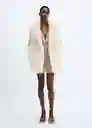 Abrigo Brindis Crudo Talla 18 Mujer Mango