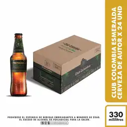 Club Colombia Cerveza Esmeralda 330 mL x 24 Und