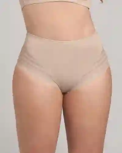 Panty Faja Clásico Con Control Suave De Abdomen Y Bandas De Tul 012903