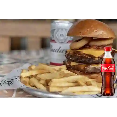 Combo Hamburguesa Pepe Mabu +Cocacola Orig 400ml