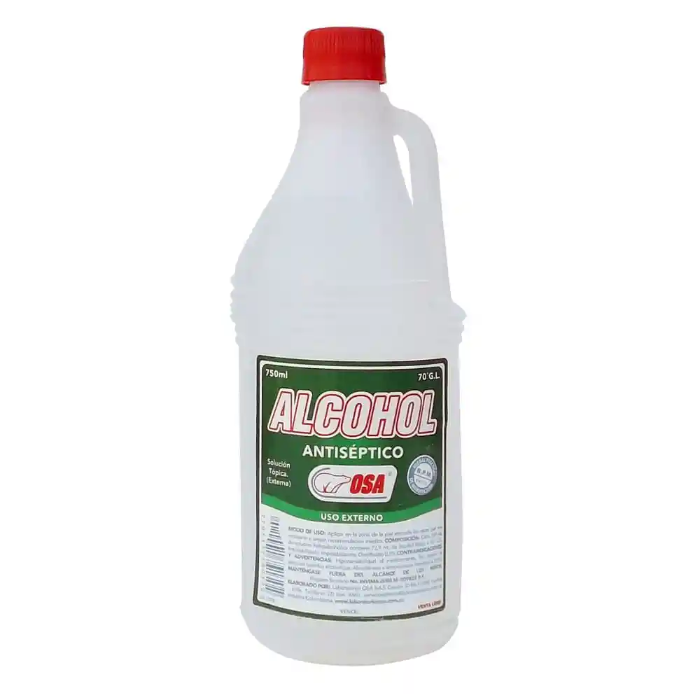 alcohol antIseptico frasco osa