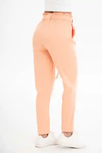 Regged Pantalón Harem Color Rosado Salmon Talla 12