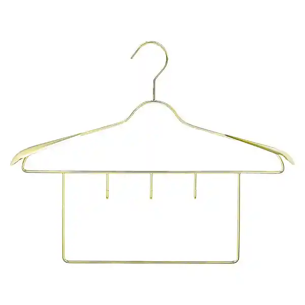 Hacks & Racks Colgador Ropa Multifuncional Dorado