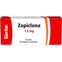 Zopiclona Genfar Sedante (7.5 Mg) Tabletas Recubiertas