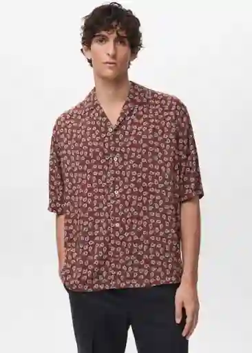 Camisa Chill Cereza Talla S Hombre Mango