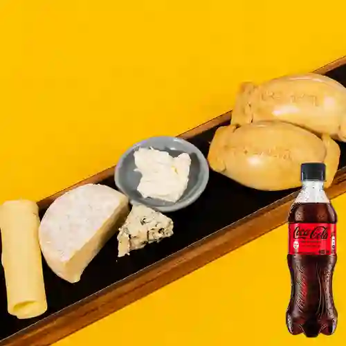 Crocanta White&Blue 4quesos Horneada +CocaCola S/az 400ml