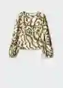 Blusa Tour Verde Talla S Mujer Mango