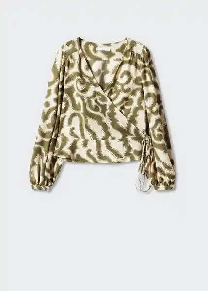 Blusa Tour Verde Talla S Mujer Mango