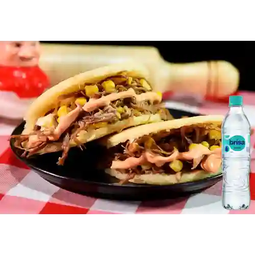 Combo Arepita Arriera + Brisa Sin Gas 600ML