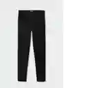 Pantalón Charlote Tejano Negro Talla 20 Teen Niñas Mango