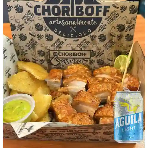 Combo Porkyboff + Aguila Light 355 ml